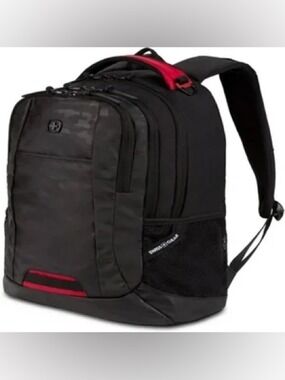 SWISSGEAR Cecil Laptop Backpack 27.3L, Fits 16-Inch Laptops, Black